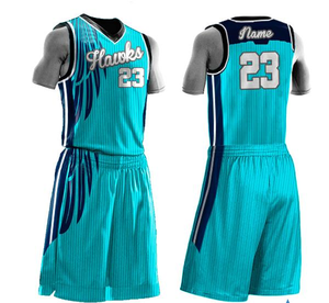 Maillots de basket rétro personnalisés en sublimation, réversibles, pour enfants et hommes, ensemble de tenues de basketball - Product Image 2