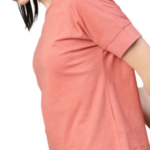Crew Neck Short Sleeve Cotton T-Shirt Casual Solid Color Breathable Regular Fit Spring Summer Knitted <b>Top</b> - Product Image 4