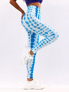 Nouveau design Leggings de sport à taille haute très élastique, effet push-up fessier, imprimé numérique 3D par transfert thermique, écologique et à séchage rapide pour - Product Image 5