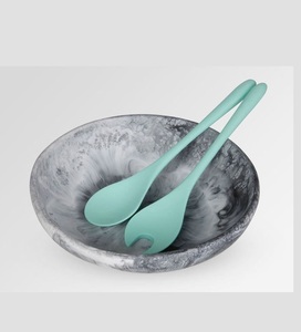 ชุดชามเรซิ่นขัดเงาคุณภาพพรีเมียมพร้อมช้อน ดีไซน์มินิมอลรักษ์โลก สำหรับการใช้งานรับประทานอาหารประจำวัน ทนทาน สวยงาม - Product Image 1