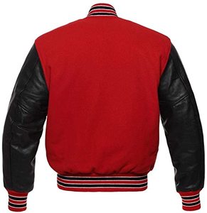 Women's Varsity <b>Jacket</b> Olive Green Faux Leather Sleeve Contrast Color Full Sleeve Zipper Closure Autumn Wear - Product Image 5