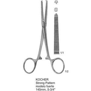 Pinzas Hemostáticas de Patrón Reforzado, Instrumentos Quirúrgicos Manuales, Fabricante Profesional, Control de Hemorragias, Bloqueo de Trinquete - Product Image 1