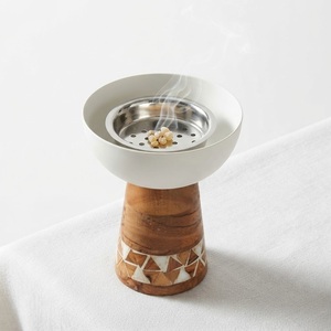 Wholesale Luxury Hammered Brass Incense Burner Gold Metal <b>Bakhoor</b> Holder Arabic Mubkhar <b>Oud</b> Censer For Home Decoration On Sale - Product Image 5