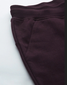 Women's Burgundy Sweatpants Elastic Waist Drawstring Pockets Casual Joggers Autumn Wear - Product Image 6
