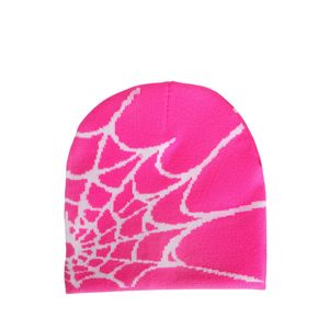 Unisex Spider Web Printed Knit Beanie <b>Hat</b> <b>Winter</b> Warm Pink Skull Cap Y2K Streetwear Skullcap Custom Wholesale Beanies Casual <b>Hat</b> - Product Image 2