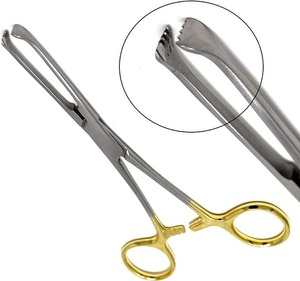 Pinzas de acero inoxidable para tejidos, pinzas quirúrgicas intestinales, instrumentos médicos quirúrgicos al por mayor - Product Image 3