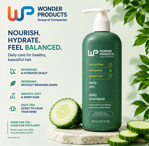 OEM/ODM Everyday <b>Shampoo</b> with Cucumber Green Tea and Seaweed Scent Paraben and Sulfate Free Private Label at Wholesale Price - Product Image 2