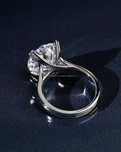 Anillo de Compromiso/Boda Vintage de Oro Amarillo de 14k con Diamante Cultivado en Laboratorio IGI/GIA, Unisex, Oro Blanco Fino para Aniversario, Ideal para Fiestas - Product Image 2