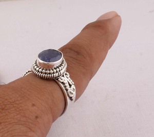 Anillo de Tanzanita Natural, Plata de Ley 925, Fabricante de Joyería, Anillo de Piedra Preciosa Azul Violeta al por Mayor para Mujer, Joyería Fina - Product Image 2