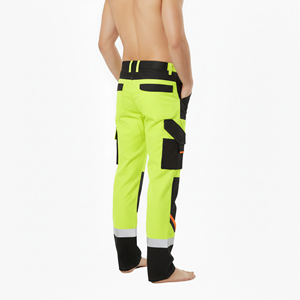 Pantalones de Seguridad de Alta Calidad 100% Algodón para Hombre, Alta Visibilidad, Reflectantes Clase 2, con Luz LED Intermitente, Impermeables, Bicolor, Multibolsillos, Logotipo Personalizado - Product Image 5