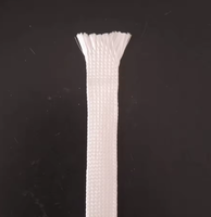 Manchon isolant en fibre de verre traitée thermiquement SUNBOW UFG-001 pour câble électrique, application haute température 220V