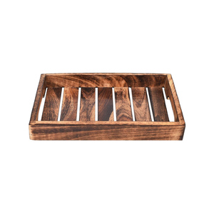 Bandeja Rectangular de Madera Maciza con Acabado Natural para Hostelería, Hogar, Restaurantes y Otros Usos Decorativos de Interior, Venta al por Mayor - Product Image 1