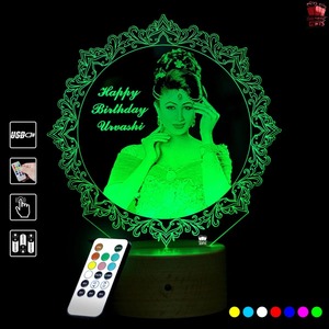 Hot Sale Personalized 3D Illusion LED Birthday Night Lamp <b>Name</b> Photo Acrylic Light Decorative Home Bedroom Table Bulk Supplier - Product Image 5