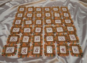 Cadeaux de retour pour mariage indien traditionnel, autocollants décoratifs faits main en velours pour le front (Bindi Booklet), idéaux pour Diwali et la Fête des Mères - Product Image 2