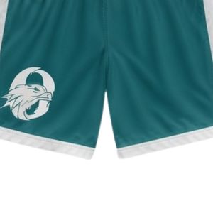 Shorts de lacrosse unisexe bleu sarcelle et blanc sublimés, légers en polyester, uniforme d'équipe, réversibles, vêtements de sport d'entraînement - Product Image 4