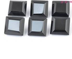 Prix de gros Spinelle noire naturelle, pierre précieuse en vrac à facettes, forme carrée, tailles disponibles pour la fabrication de bijoux - Product Image 5