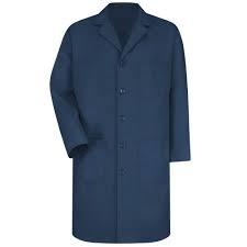 Pearl Wears Blouse médicale unisexe bleue à manches longues, en toile de coton et polyester tissée, avec détection de taches - Product Image 6