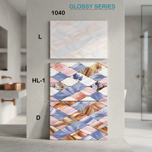 กระเบื้องบุผนังเซรามิก 200x300 มม. ลายดอกไม้เคลือบดิจิตอล 8x12 นิ้ว สำหรับห้องน้ำ ห้องครัว ยี่ห้อวิสต้าอินเดียน - Product Image 3