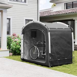 Tente de rangement extérieure pliable 6x4 pieds en polyester, type autoportant pour le stockage en extérieur - Product Image 2