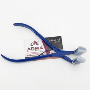 Hair Extension Tools Surgical Grade Stainless Steel Plier L-Shape <b>Tape</b> in Sealing Plier with Silicone Pads Hair Pliers - Product Image 3