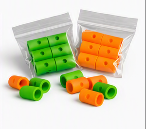 Cintas Protectoras Antivibración OEM Verde Naranja para Raqueta de Pádel, Accesorio de Entrenamiento, Absorbedor de Vibraciones Duradero, Amortiguador de Pádel de Playa - Product Image 1