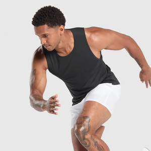 Shorts de sport décontractés pour hommes – Collection 2025 – Entraînement, fitness, musculation, course à pied – Coton et élasthanne – Couleur unie - Product Image 1