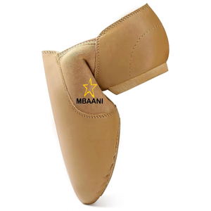 Zapatos de Ballet Suaves para Mujer MBAANI, Color Bronceado, Cuero Genuino, Suela Partida, Zapatos Planos para Danza Jazz, Color Personalizado, Logotipo Personalizado - Product Image 1