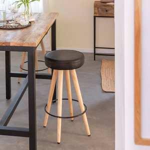 โต๊ะสูงวานดานา นิมบัส ออเรโอทำจากไม้มะม่วงและโลหะ - Product Image 3