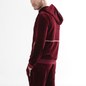 Ensemble de survêtements en velours de haute qualité pour hommes, nouveau design respirant et adapté à la saison d'automne pour adultes - Product Image 3