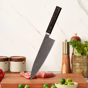 Couteau de Chef Japonais LEGACY BLADES Premium OEM Fait Main en Acier à Haute Teneur en Carbone Manche en Résine Ambidextre Compatible Lave-Vaisselle Polissage Haute Brillance - Product Image 1