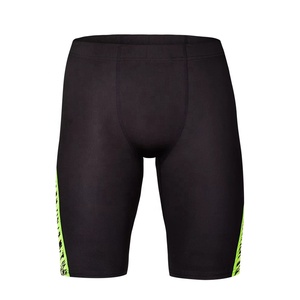 Pantalones cortos de compresión de secado rápido de verano para hombre personalizados OEM 100% poliéster cintura media gimnasio culturismo medias capa Base corta - Product Image 3