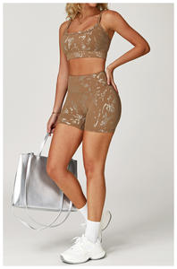 Shorts de Yoga de Cintura Alta para Mujer, Personalizados, para Gimnasio, Fitness, Casuales, Ajustados, Cómodos, Transpirables, de Spandex/Nylon, Elásticos en 4 Direcciones - Product Image 2