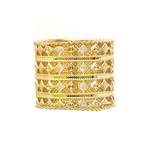 Vente chaude doré motif géométrique rond de serviette métal cercle serviette boucle table décoration rond de serviette en gros en vrac - Product Image 1