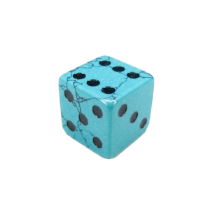 Stone Turquoise Howlite D6 <b>Dice</b> Cube Natural Gemstone Crystal Stone D6 <b>Dice</b> Engraved Stone Custom <b>Dice</b> <b>Sets</b> - Product Image 6
