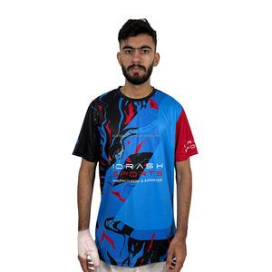 2025 dernière conception Sublimation motard t-shirt hommes vêtements nouveau Style d'été mode couleur sublimé motard t-shirt pour hommes - Product Image 1