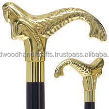 Bastón de madera de Venta caliente con nuevo diseño de mango de latón bastón plegable bastones decorativos para caminar - Product Image 1