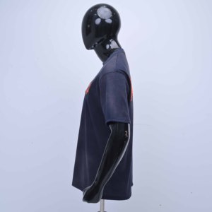 เสื้อยืดคอตตอนแขนสั้นผู้ชาย งานปักไหมพรมด้านหน้าและด้านหลัง คุณภาพสูง ผลิตตามแบบที่กำหนด - Product Image 5