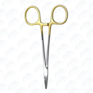 Pinzas quirúrgicas de acero inoxidable con mordazas de carburo de tungsteno dentadas de 13 cm, tipo Halsey, para quirófano - Product Image 4