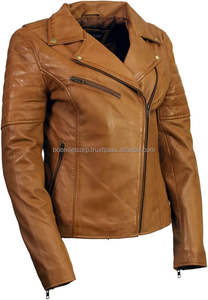 Servicio OEM chaqueta de cuero para mujer chaqueta de motorista para mujer Chaquetas transpirables e impermeables para mujer por Boomletcorp. - Product Image 6