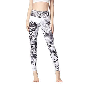 High Quality Women's High Waist Yoga Leggings Knitted Breathable Anti-Bacterial Tummy Control Thick Sports Workout <b>Tights</b> - Product Image 1