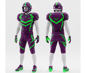 Conjunto de Uniforme de Fútbol Americano Sublimado, Ropa Profesional para Equipos, Equipación de Fútbol |   Ropa Deportiva Transpirable de Poliéster - Product Image 2