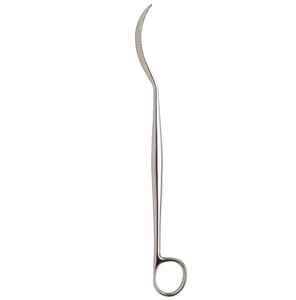 Retractor óseo de cadera tipo palanca curvo de 300 mm (11.34 pulgadas) con punta roma, ancho de mandíbula de 6.2 mm y 28 mm de ancho de mandíbula, tipo Hohmann, a la venta con OEM - Product Image 1