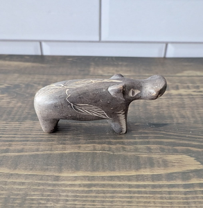 Abstract green marble or soapstone fish sculpture with dynamic fluid fins, available at wholesale prices. - Product Image 3