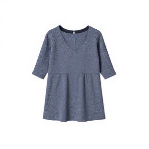 Tela de tweed de poliéster con diseño en espiga en negro con color azul hielo, 300 gsm, antipilling, de doble cara y calidad premium. - Product Image 1