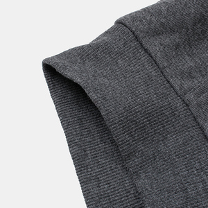 Solid Double Color Winter Warm <b>Men</b> Hoodies Pullover <b>Black</b> & Grey Full Sleeve Custom Fashion Wholesale OEM - Product Image 3