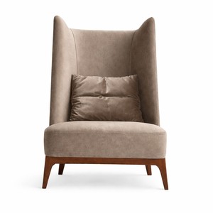 Fauteuil lounge à dossier haut Labus – Fauteuil d'appoint moderne et luxueux pour hôtel et salon |   Chaise design à dossier haut - Product Image 1