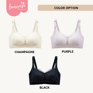 Soutien-gorge d'allaitement antibactérien 7A grande taille avec bande de gel confortable pour la grossesse et le sommeil, avec coussinets fixes - Product Image 6