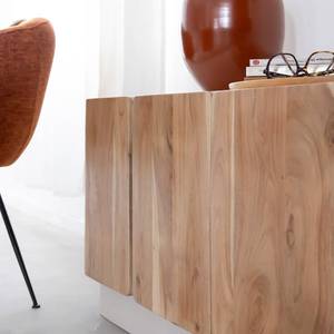 Aparador Vandana Stellar Astra de madera de mango blanqueada con puertas de acacia - Product Image 2