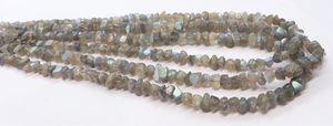 Perles de Labradorite lisse en forme de pépites AAA, 7-8 MM, perles de pierres précieuses de Labradorite polies, 16 pouces, perles de Labradorite naturelle lisses - Product Image 5