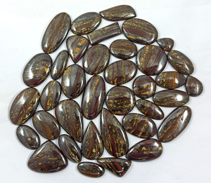 Cabujón de Ojo de Tigre Natural, Cristal con Reverso Plano, Gemas Sueltas de Alta Calidad para Joyería, Venta al Por Mayor - Product Image 2